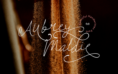 Aubrey Maldie Script-Schriftart