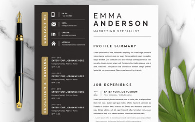 Creative Resume Template Word/Photo