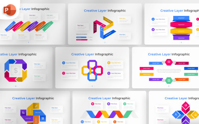 Инфографический шаблон PowerPoint Creative Layer