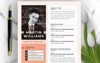 Modern and Creative Resume Template Layout