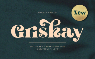 Police de style élégant Griskay