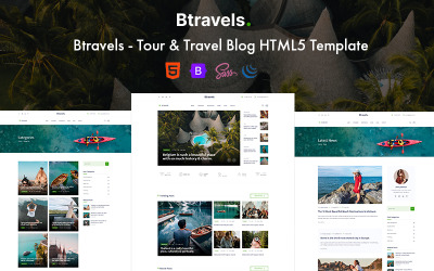 Btravels - Modello HTML5 per blog