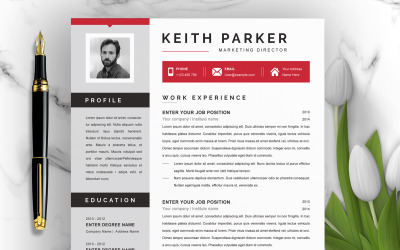 Clean and Modern Resume Template For Pages and Word