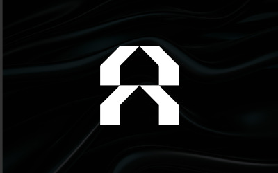 Letter A hus logotyp formgivningsmall
