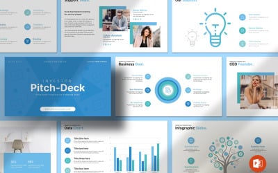 Modello di presentazione del pitch deck per gli investitori