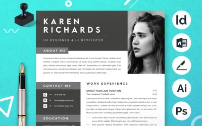 Moderne CV | Professioneel en creatief ontwerp