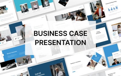 Obchodní případ PowerPoint šablona prezentace