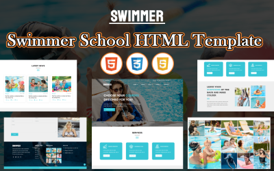 Plavec – Šablona HTML školy plavce
