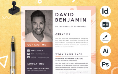 Professionell CV Word Mall Layout