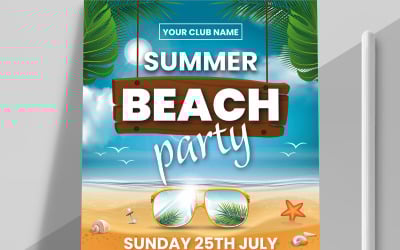Summer Beach Party Flyer template
