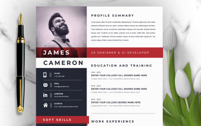Szablon CV dla MS Word, Apple