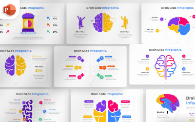 Brain PowerPoint Infographic Sablon