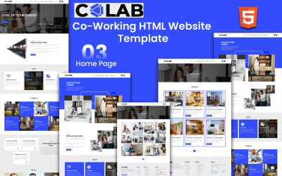 Colab – Co-Working HTML webhelysablon