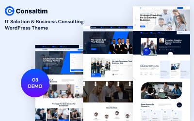 Consaltim - Motyw WordPress dotyczący usług doradztwa biznesowego