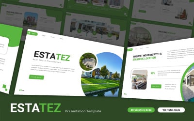 Estatez – Google Slides-Vorlage für Immobilien