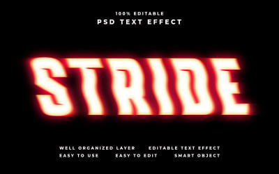 Stride Editable Text Effect