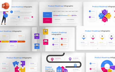 Termék ütemterv PowerPoint információs sablon