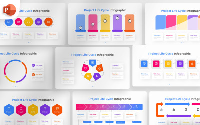 项目生命周期 PowerPoint 信息图表模板