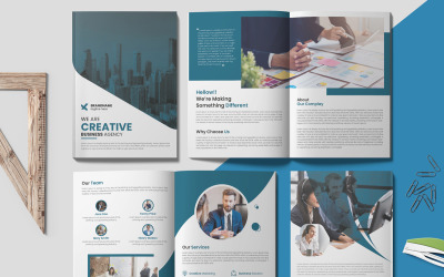 Creatieve zakelijke brochure ontwerpsjabloon