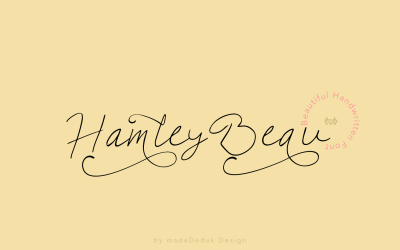 DARMOWA czcionka z podpisem Hamleya Beau