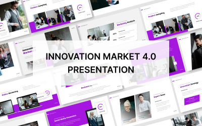 Innovation Market 4.0 Powerpoint bemutatósablon