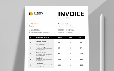 Invoice Template InDesign