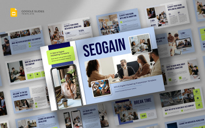 Seogain - Modello di presentazioni Google per SEO e marketing digitale