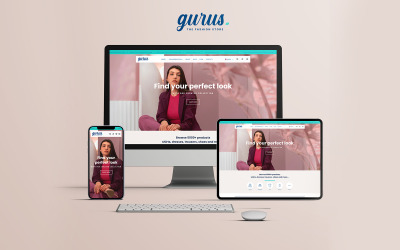 Адаптивный HTML-шаблон для интернет-магазинов Gurus