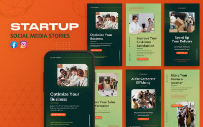 Histórias do Instagram - Startup de negócios