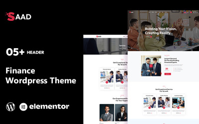 Saad — финансовая тема Wordpress