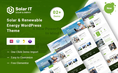 Solar-IT – Solar &amp;amp; Renewable Energy WordPress-tema