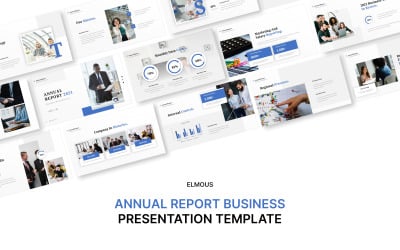 Årsredovisning - Business Powerpoint presentationsmall