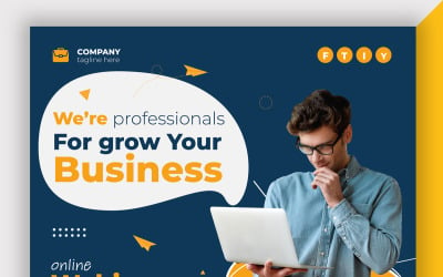 Business Social Media Post Banner Template Layout