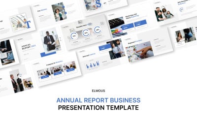 Geschäftsbericht – PowerPoint-Präsentationsvorlage für Unternehmen