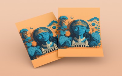 Illustratie van de Dag van de Verenigde Naties van een vectorformaat voor vrouwen