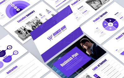 Layout di progettazione della presentazione del piano aziendale