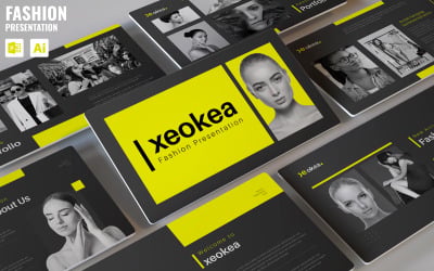 Mode-Präsentationsvorlagen-Design