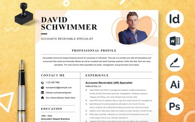 Creative Resume / CV Template Layout