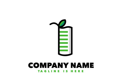 Einfache Logo-Design-Vorlage für Papiernatur