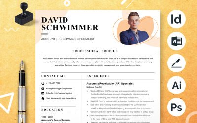 Layout del curriculum creativo/modello CV