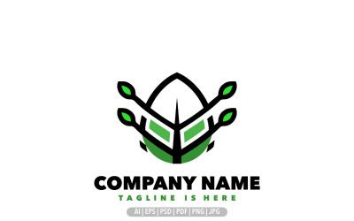Löv symbol logotyp designmall logg