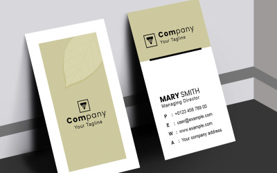Макет шаблона визитной карточки креативной компании