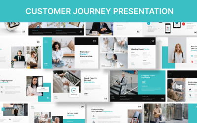 Modello di presentazione Powerpoint del percorso del cliente