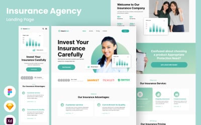 InsureCare - Page de destination de l&amp;#39;agence d&amp;#39;assurance