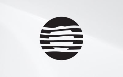 Letter O zon logo ontwerpsjabloon