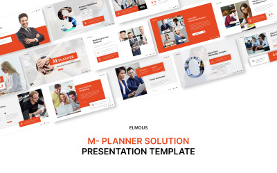 M-Planner Solution Keynote prezentációs sablon