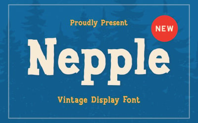 Nepple 复古风格字体类型