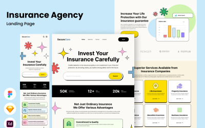 SecureCare - Página de inicio de la agencia de seguros