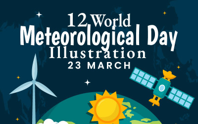 12 Světový meteorologický den ilustrace