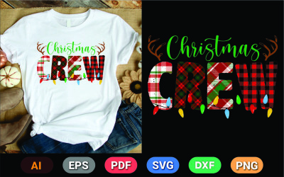Christmas Crew Design Crew 2023 Matching T-Shirt
